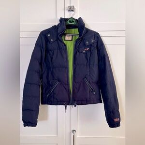 Medium Women’s Navy Hollister Puffer Jacket